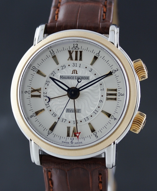 (image for) A MAURICE LACROIX LIMITED EDITION PINK GOLD & STEEL / ALARM / MP7118